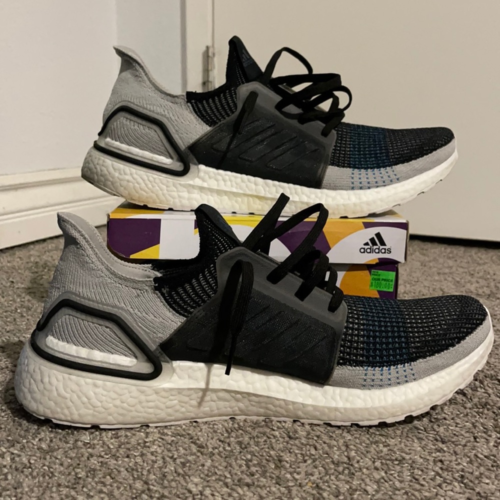 Men’s Size14 Adidas UltraBoost Black/Grey/Blue/Wht
